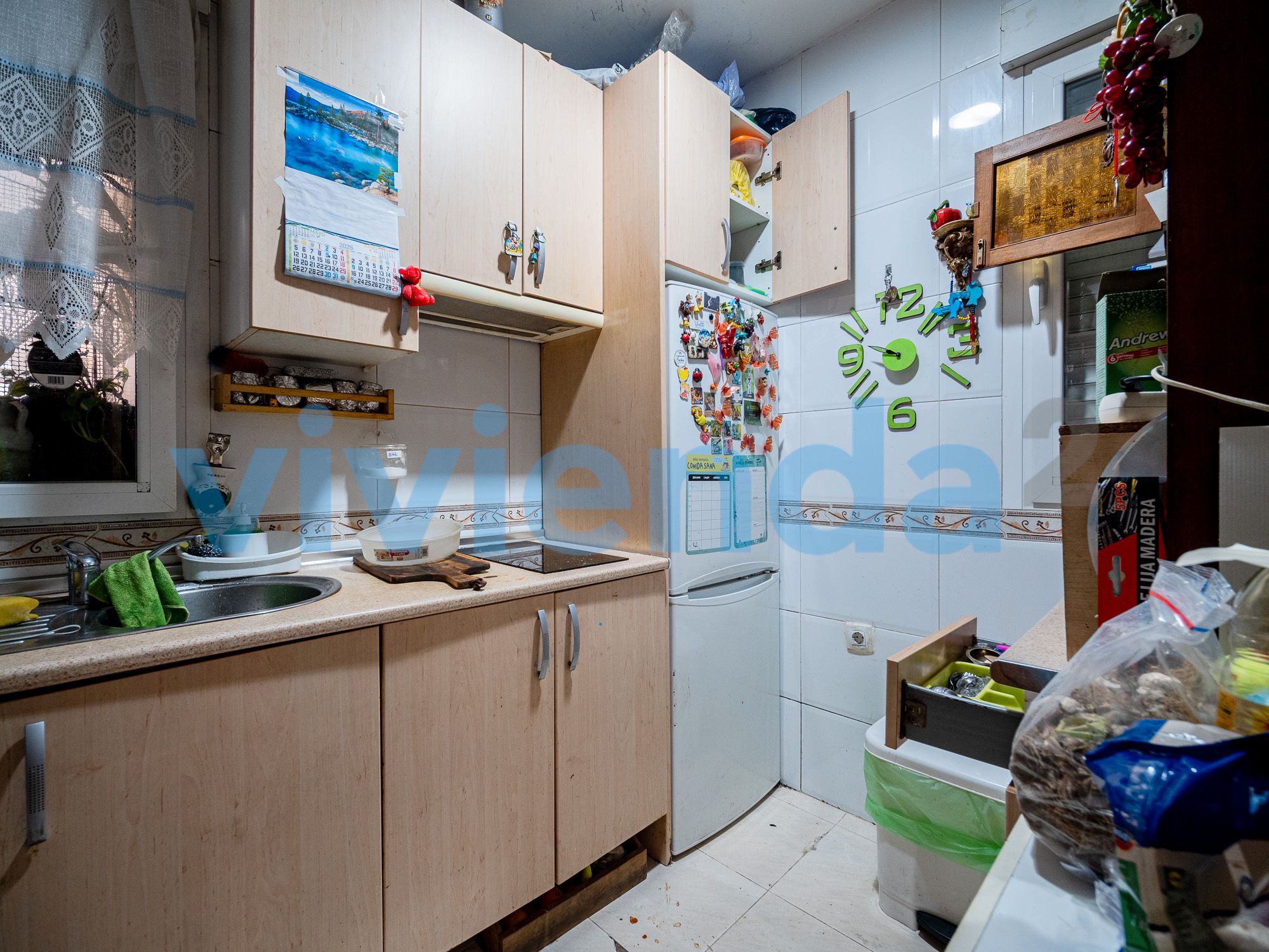 Kitchen of Flat for sale in  Madrid Capital  with Air Conditioner and Heating
