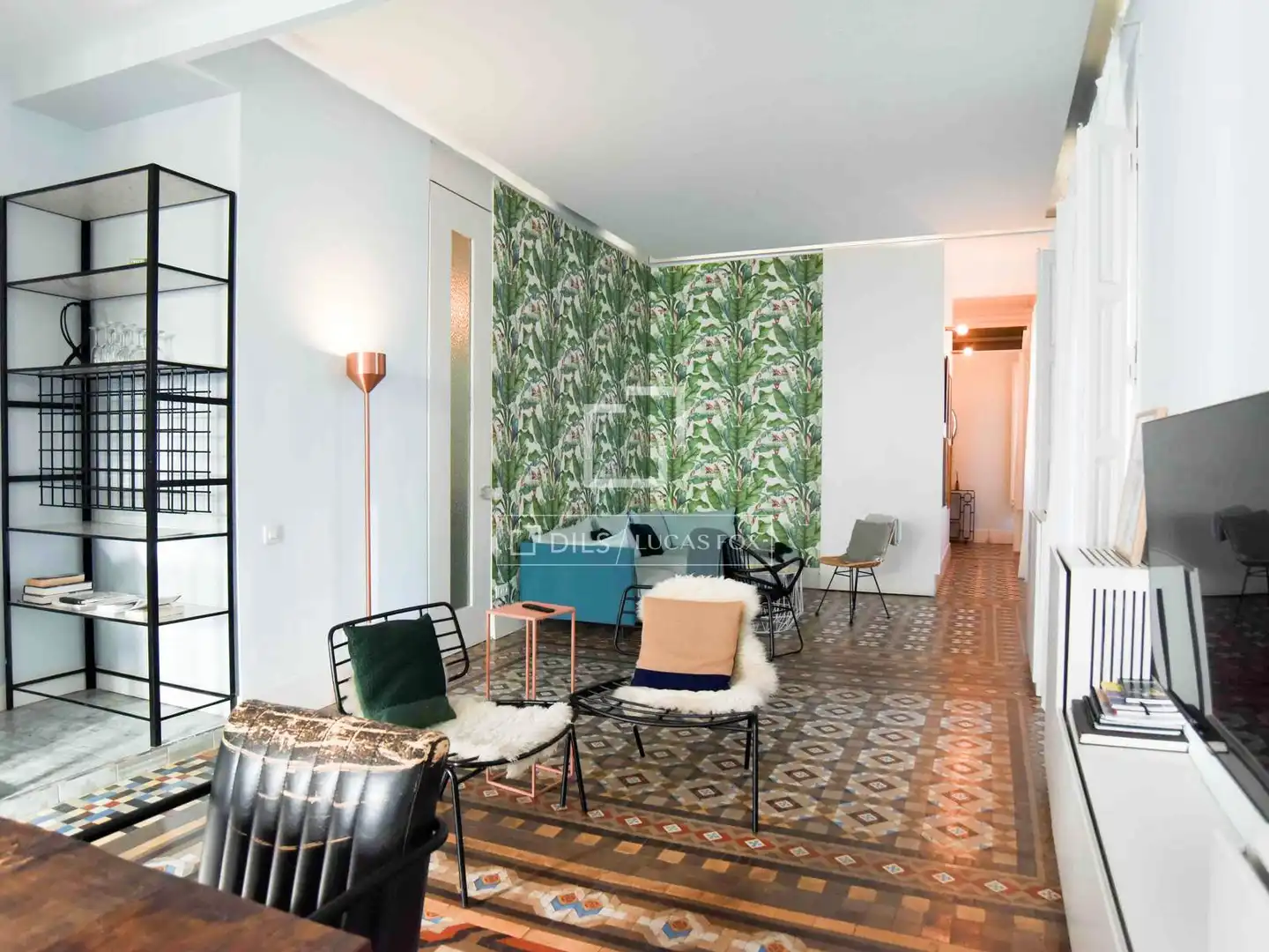 Sala de estar de Piso en venta en Barcelona con Aire acondicionado, Calefacción y Terraza