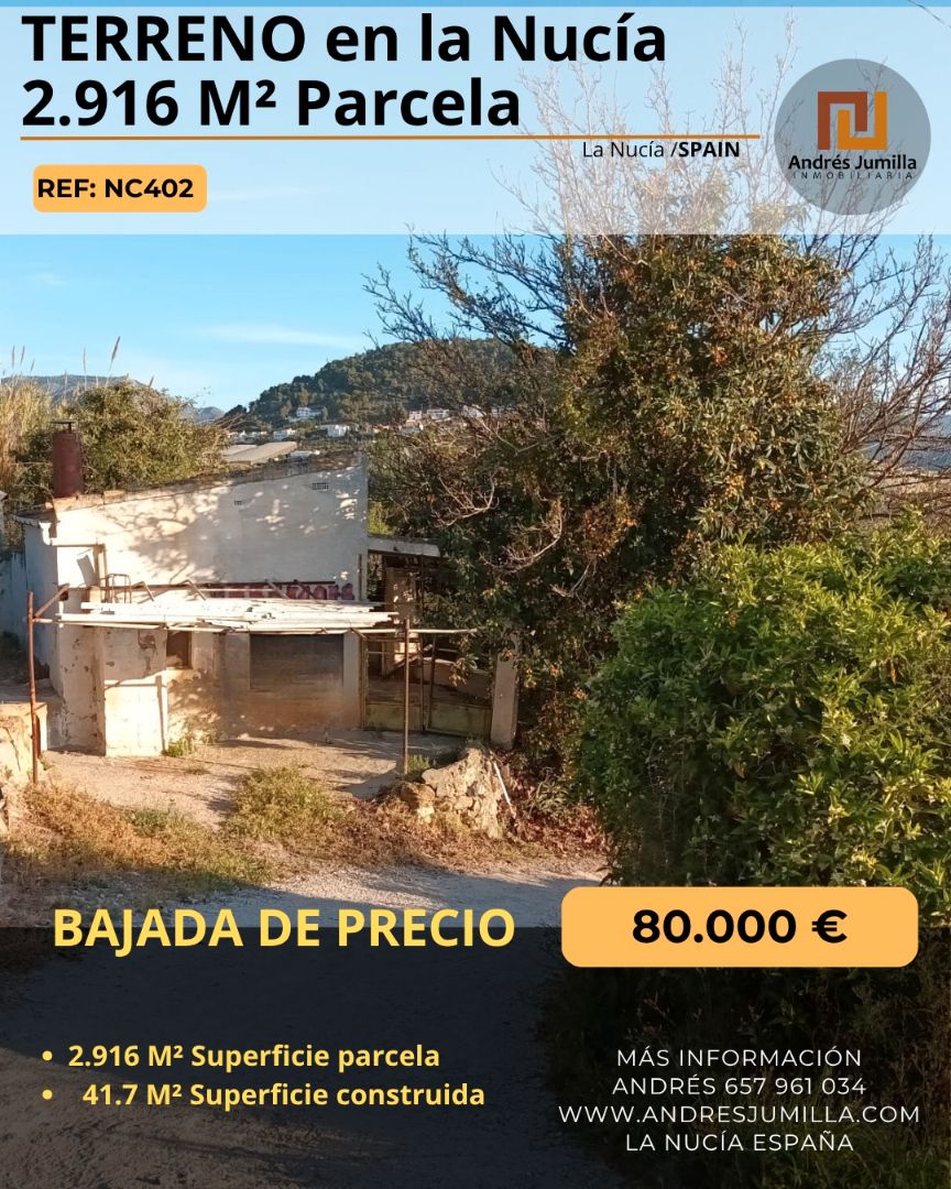 Vista exterior de Casa o xalet en venda en La Nucia amb Jardí privat