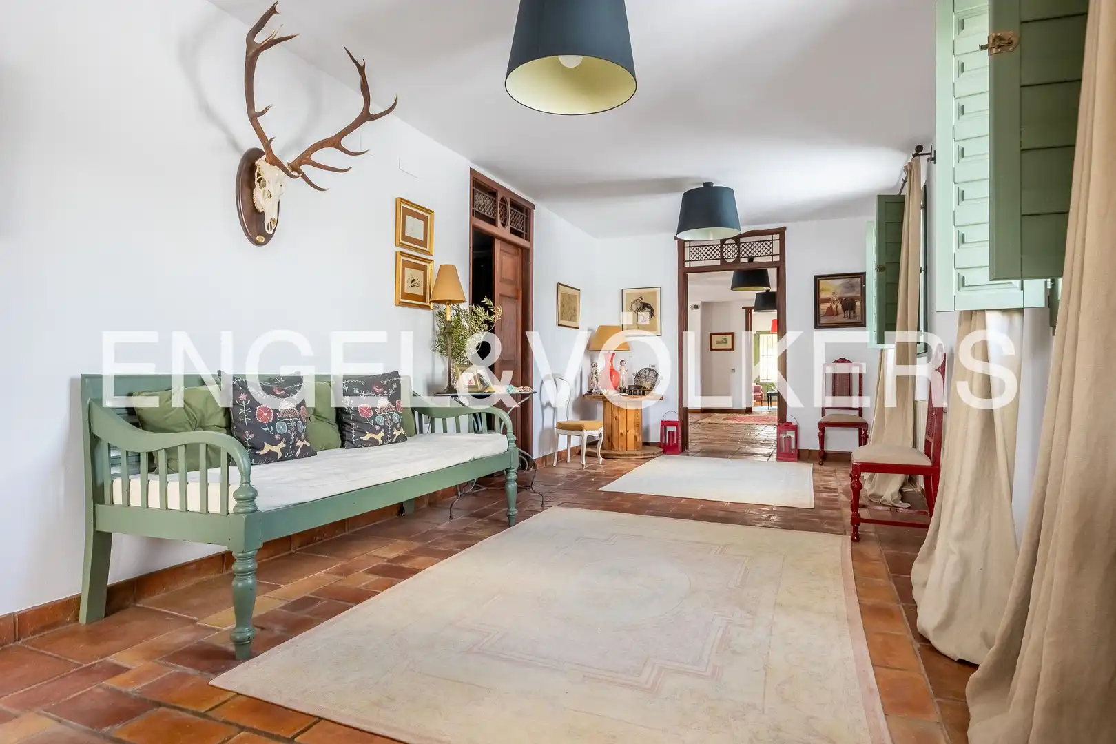 Sala de estar de Finca rústica en venta en Aljaraque con Aire acondicionado, Calefacción y Jardín privado