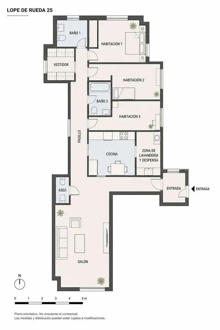 Piso de alquiler en Madrid con Aire acondicionado y Calefacción