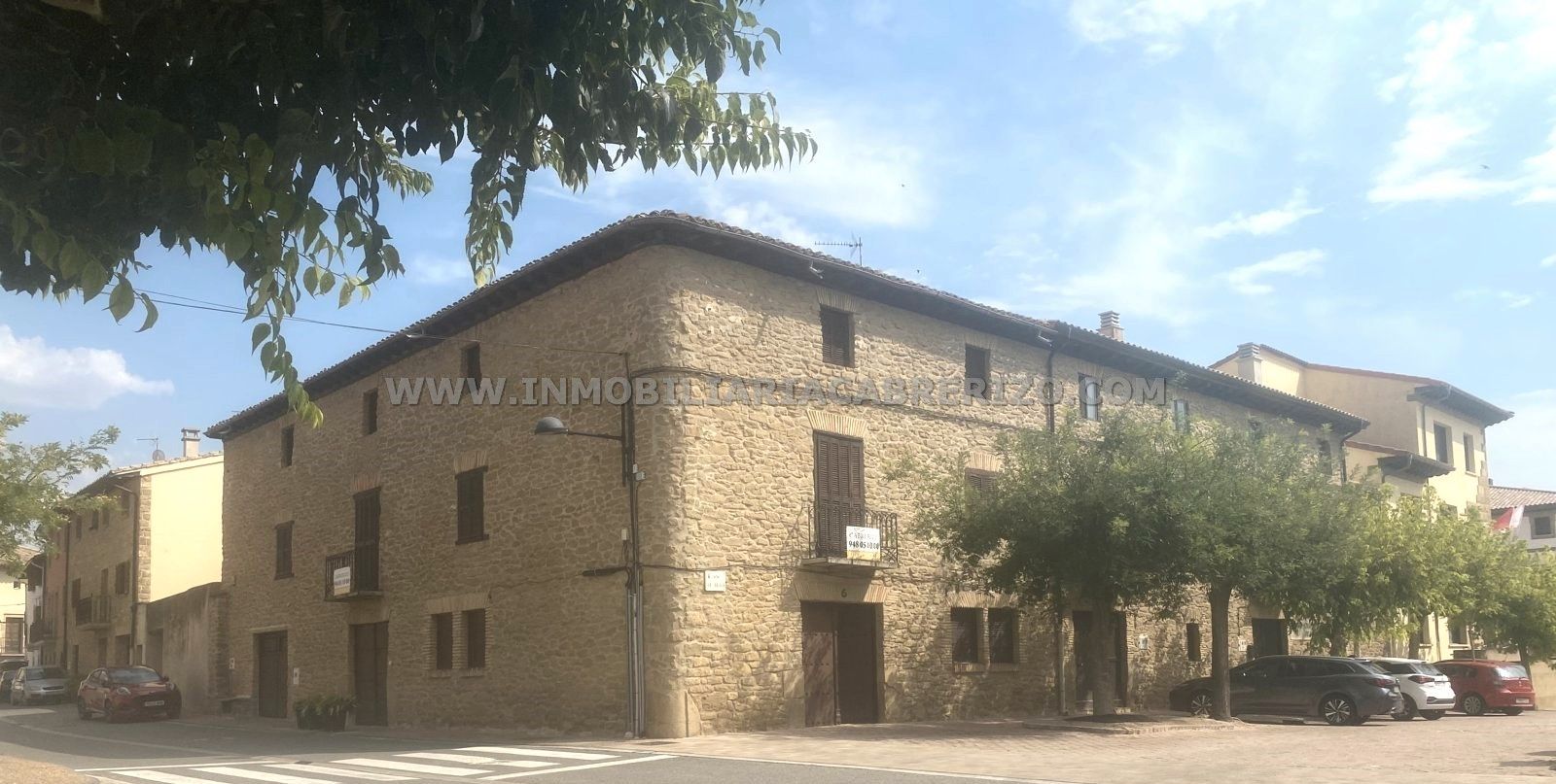 Exterior view of Single-family semi-detached for sale in Obanos  with Heating, Parquet flooring and Terrace