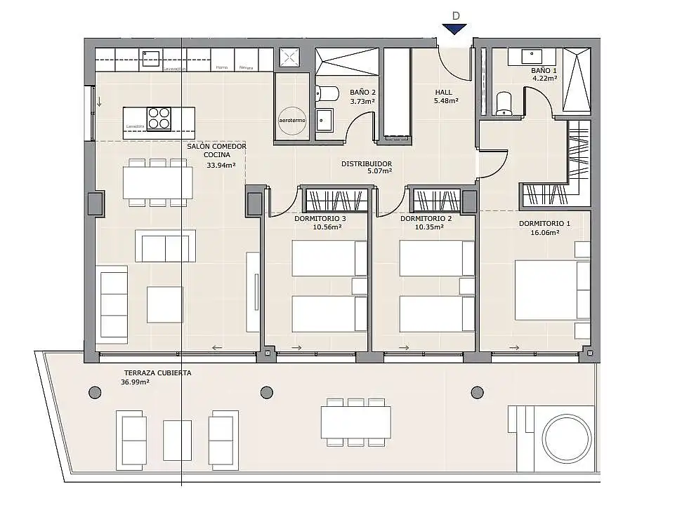 Apartament amb ascensor en venda a Las Gaviotas  - Carvajal, imagen 21