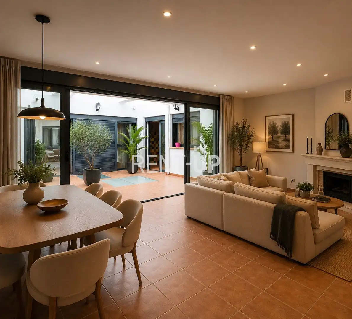 Terraza de Casa adosada en venta en Novelé  / Novetlè con Aire acondicionado, Terraza y Trastero