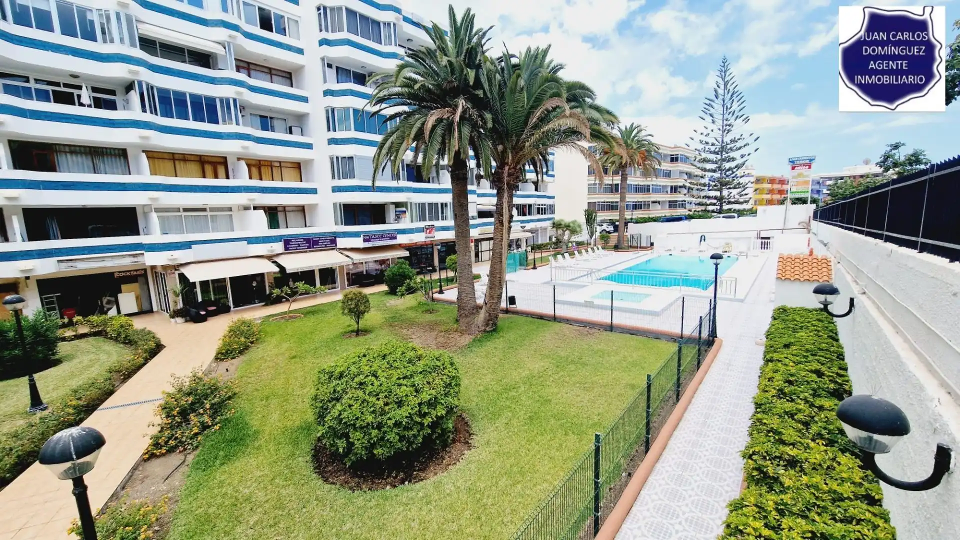 Vista exterior de Apartament de lloguer en San Bartolomé de Tirajana amb Aire condicionat, Terrassa i Moblat