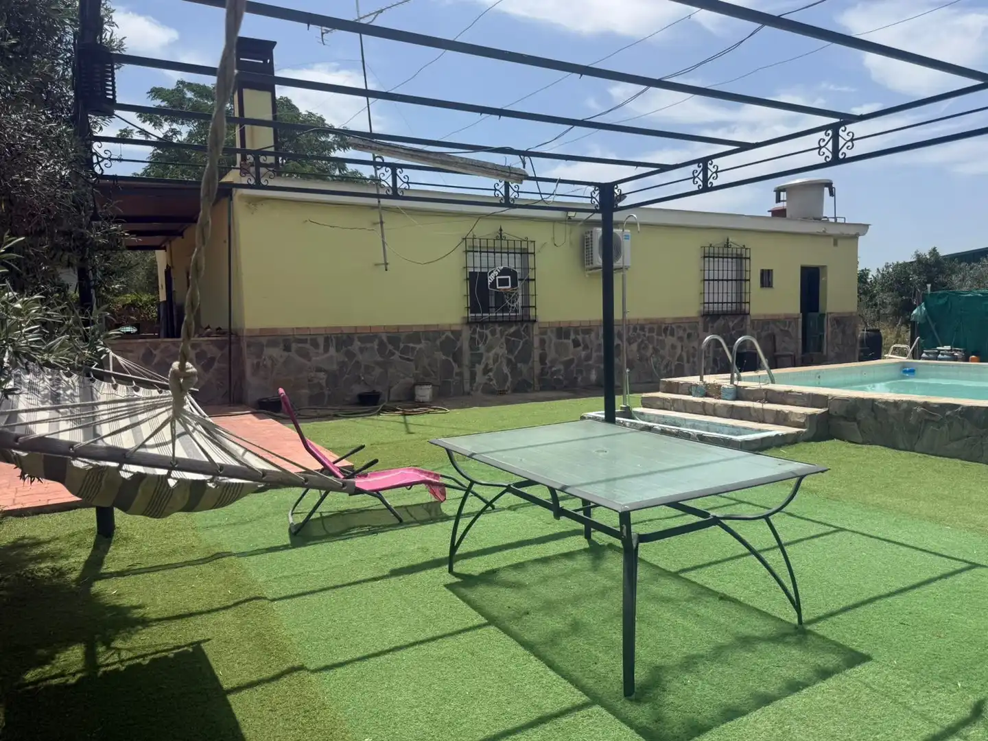 Terrasse von Country house zum Verkauf in Utrera mit Privatgarten, Terrasse und Schwimmbad