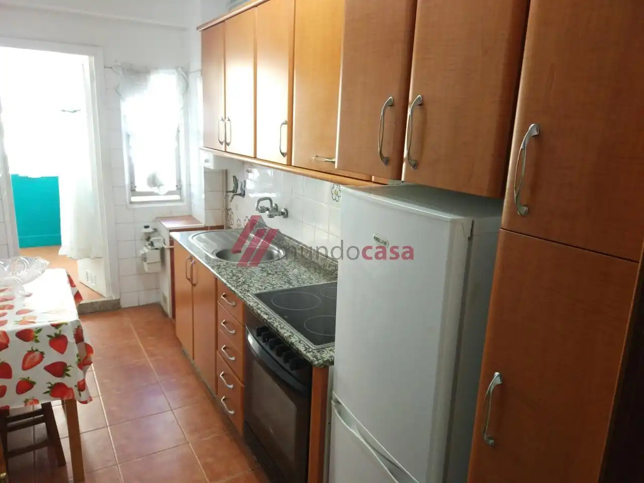 Kitchen of Flat for sale in Ferrol  with Terrace, Storage room and Furnished