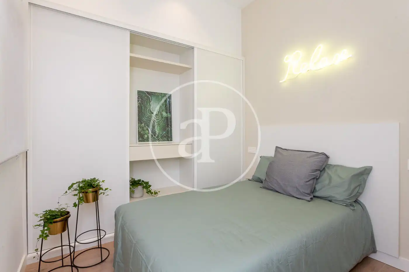 Schlafzimmer von Wohnung zum Verkauf in Madrid mit Klimaanlage, Heizung und Möbliert