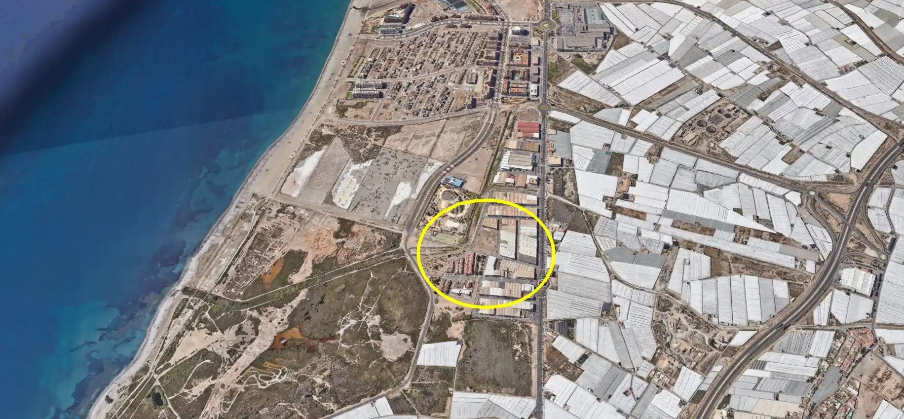 Exterior view of Industrial buildings for sale in Roquetas de Mar  with Heating and Alarm