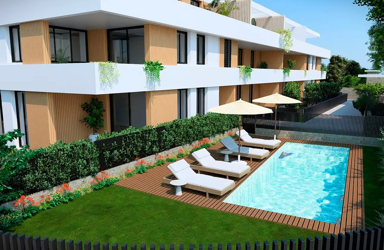 Swimming pool of Apartments for sale in Jávea / Xàbia  with Air Conditioner, Heating and Private garden