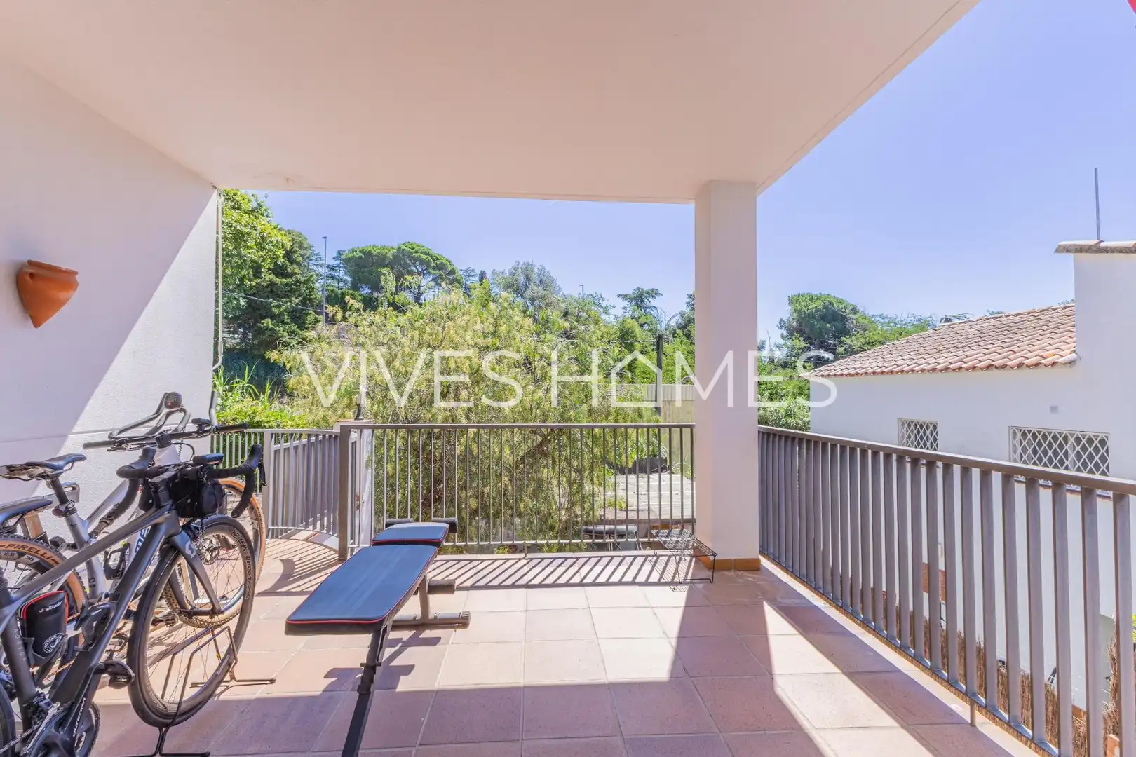 Terrassa de Casa o xalet en venda en Sant Vicenç de Montalt amb Aire condicionat, Calefacció i Jardí privat