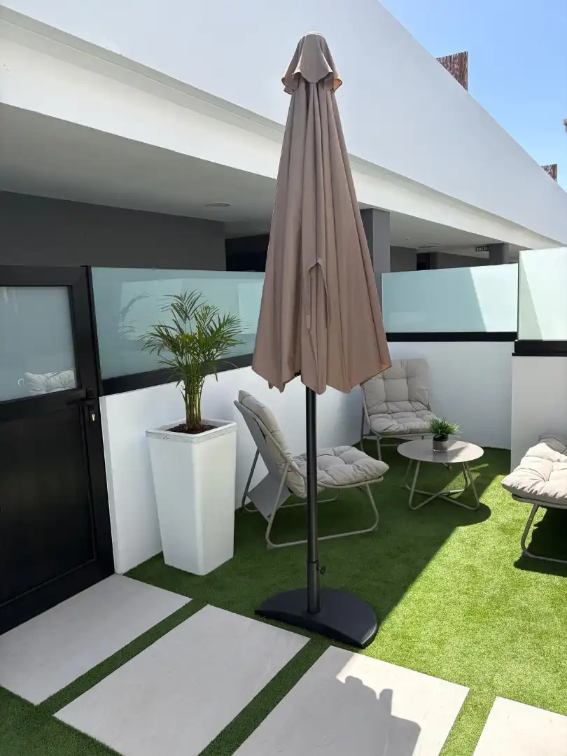 Terrace of Flat for rent in Mogán  with Air Conditioner, Storage room and Furnished