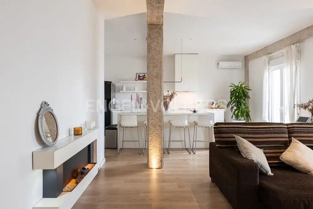 Living room of Flat for rent in Valencia  with Air Conditioner, Heating and Parquet flooring