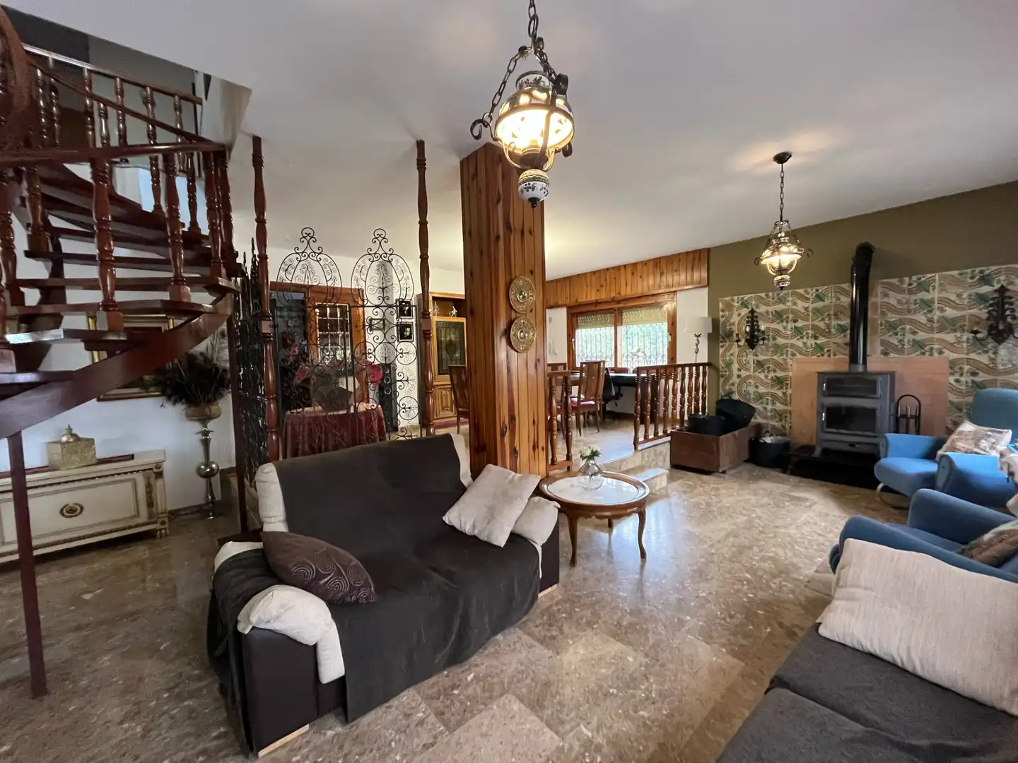 Sala de estar de Casa o chalet en venta en Macastre con Aire acondicionado, Jardín privado y Terraza