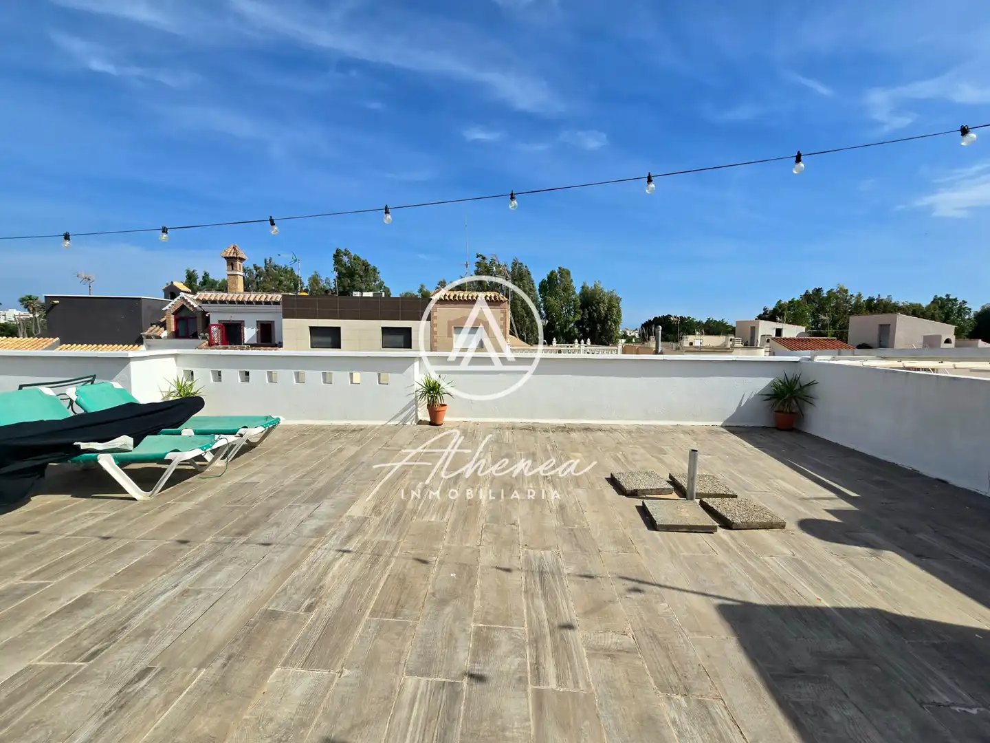 Terrace of Detached homes for sale in Roquetas de Mar  with Air Conditioner, Heating and Terrace