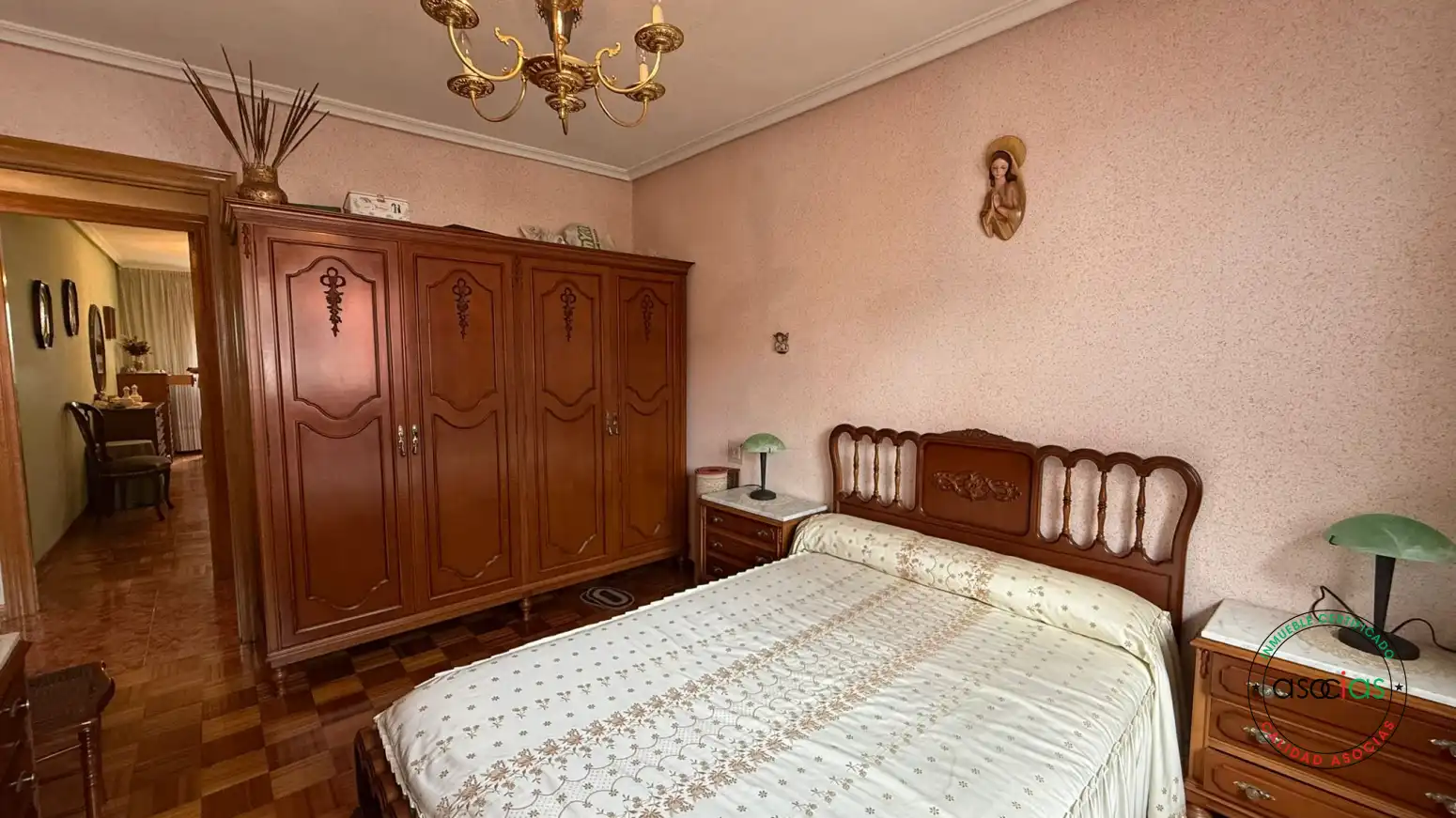 Bedroom of Flat for sale in Aller  with Heating, Parquet flooring and Storage room