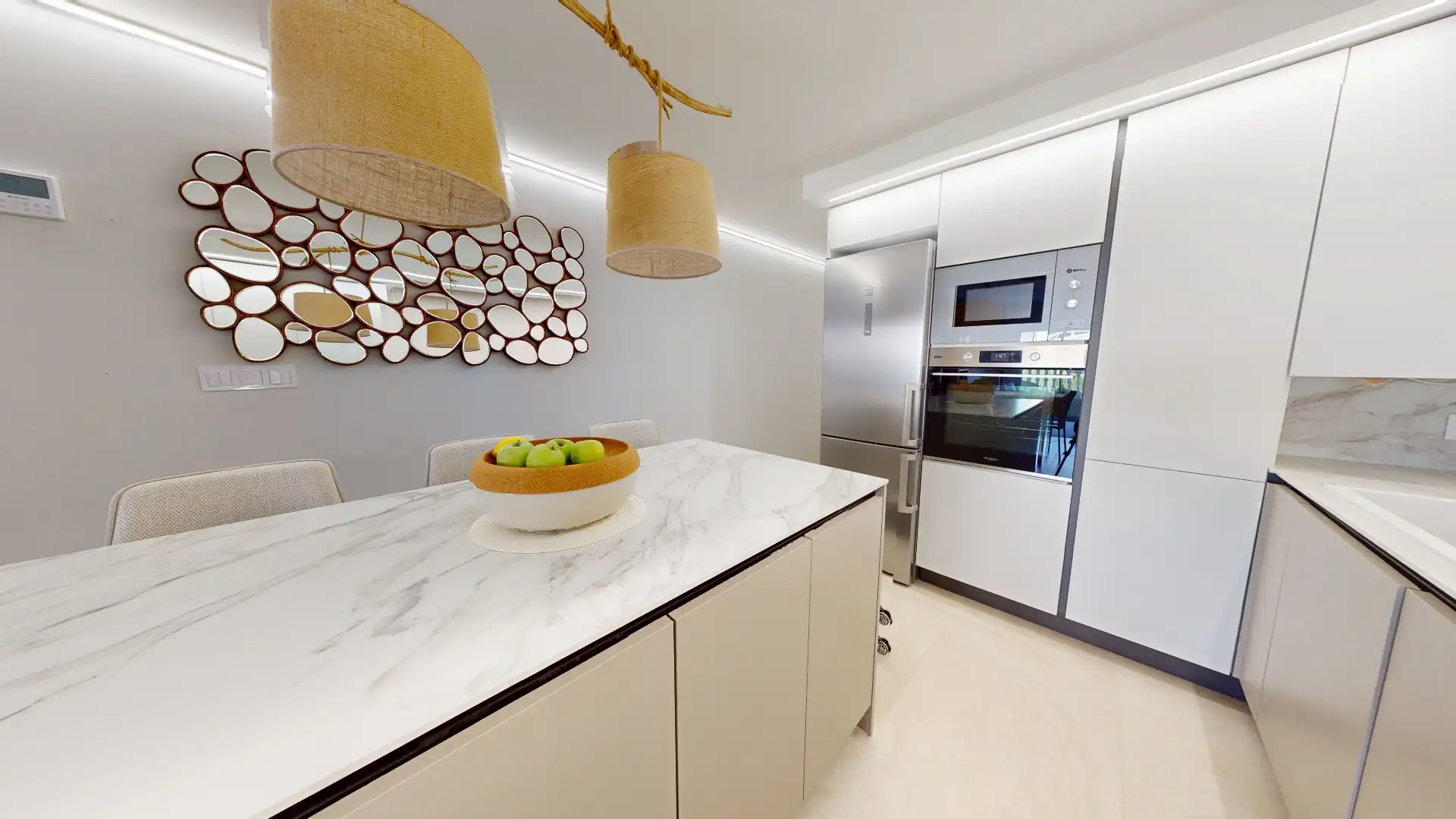 Küche von Wohnung zum Verkauf in El Campello mit Klimaanlage, Parkett und Abstellraum