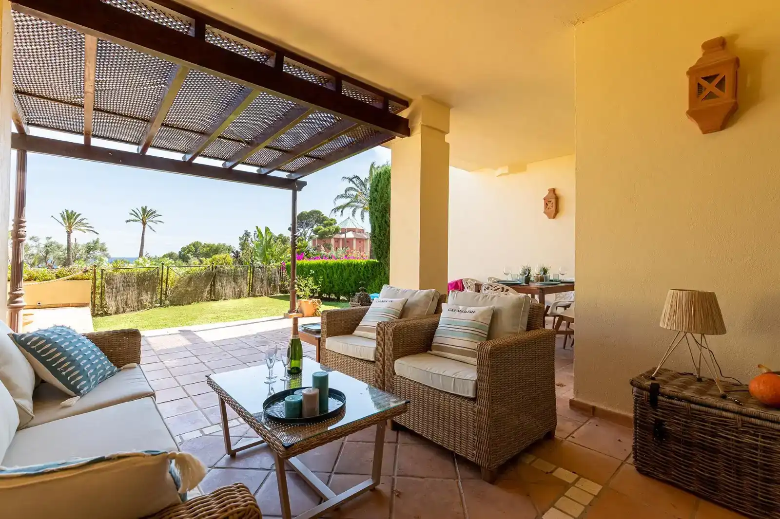 Terrasse von Wohnung zur Miete in Altea mit Klimaanlage, Privatgarten und Abstellraum