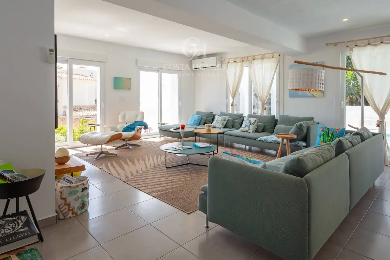 Sala de estar de Casa o chalet en venta en Jávea / Xàbia con Aire acondicionado, Calefacción y Jardín privado