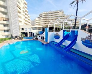 Swimming pool of Apartment to rent in Benalmádena  with Air Conditioner, Private garden and Terrace