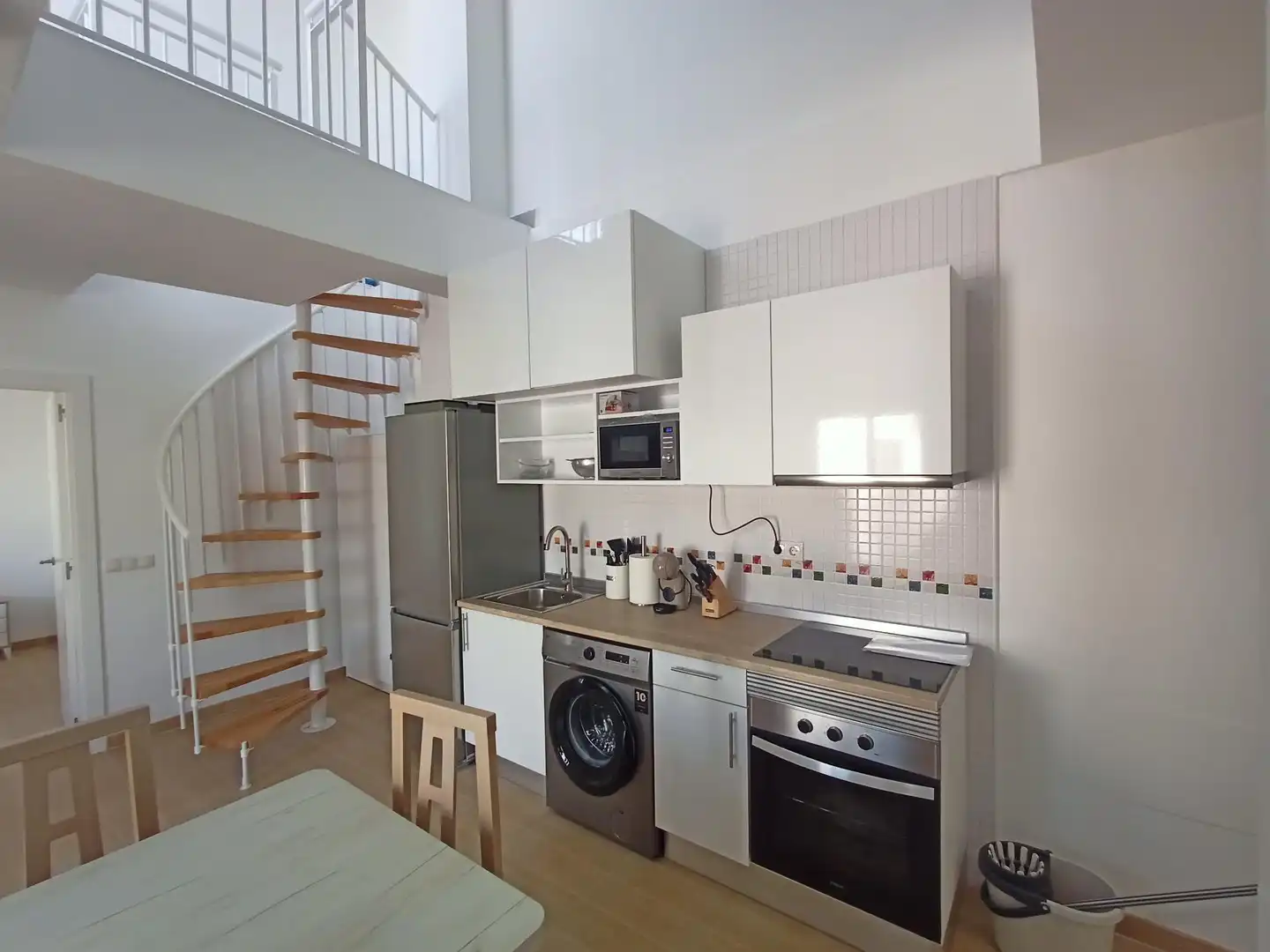 Kitchen of Flat for rent in Balanegra  with Community pool