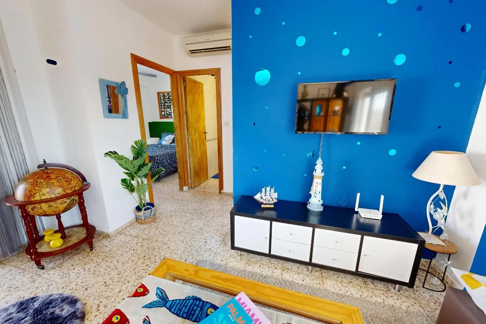 Sala d'estar de Apartament en venda en Cartagena amb Aire condicionat, Terrassa i Balcó