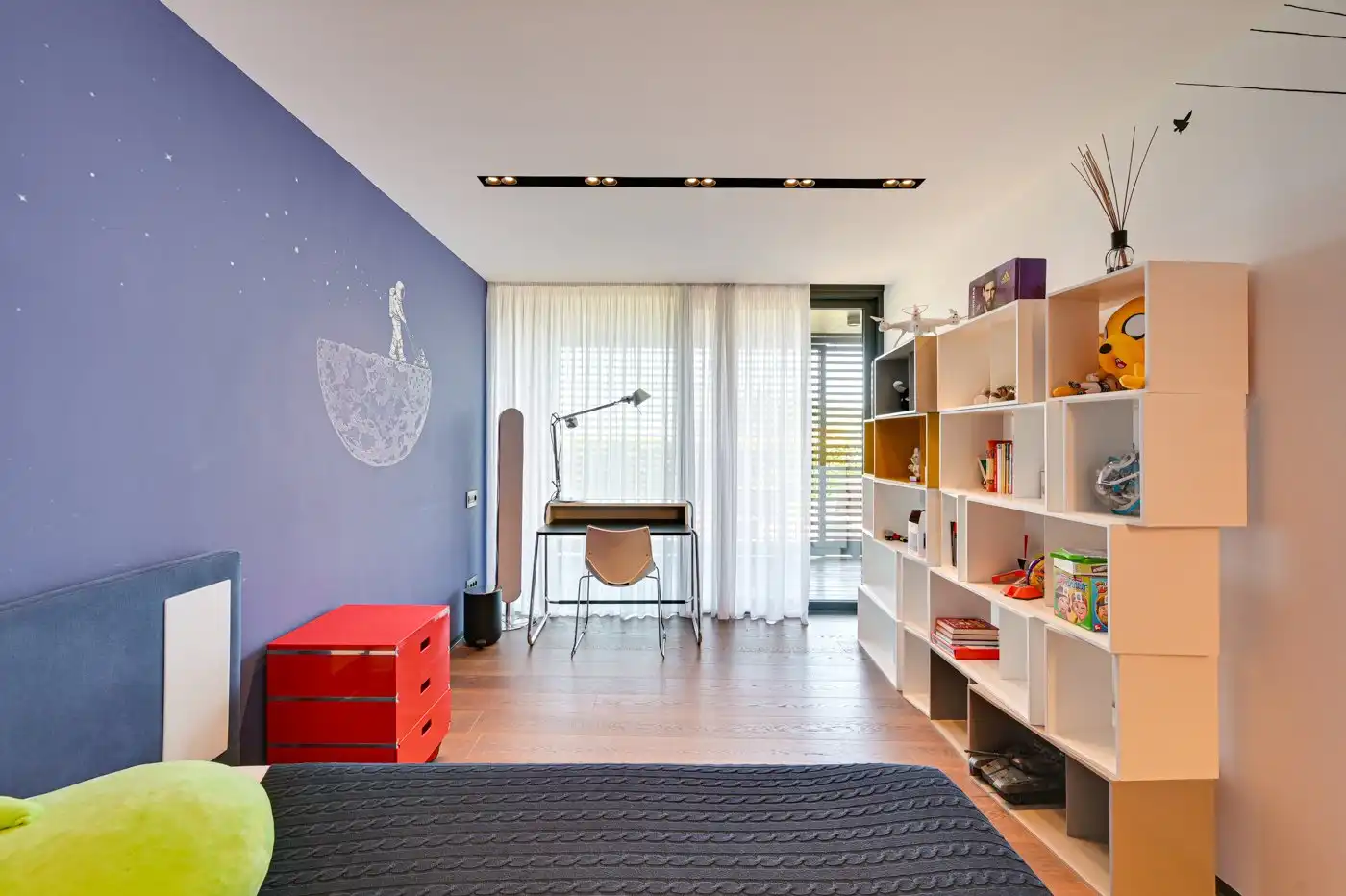 Schlafzimmer von Haus oder Chalet zum Verkauf in Lloret de Mar mit Klimaanlage, Heizung und Privatgarten