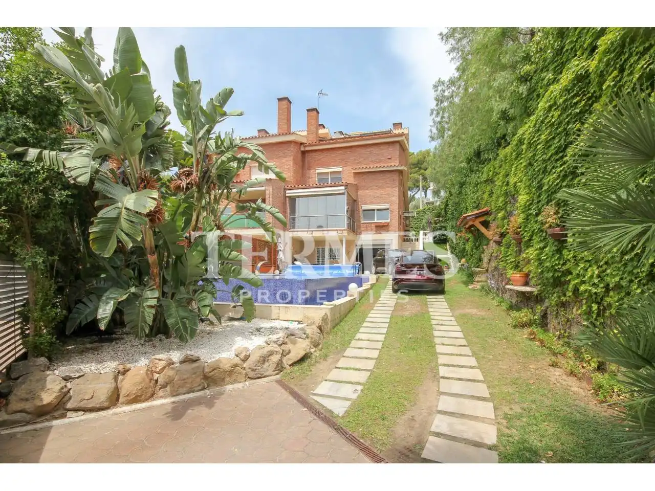Garten von Haus oder Chalet zur Miete in Castelldefels mit Klimaanlage, Privatgarten und Terrasse
