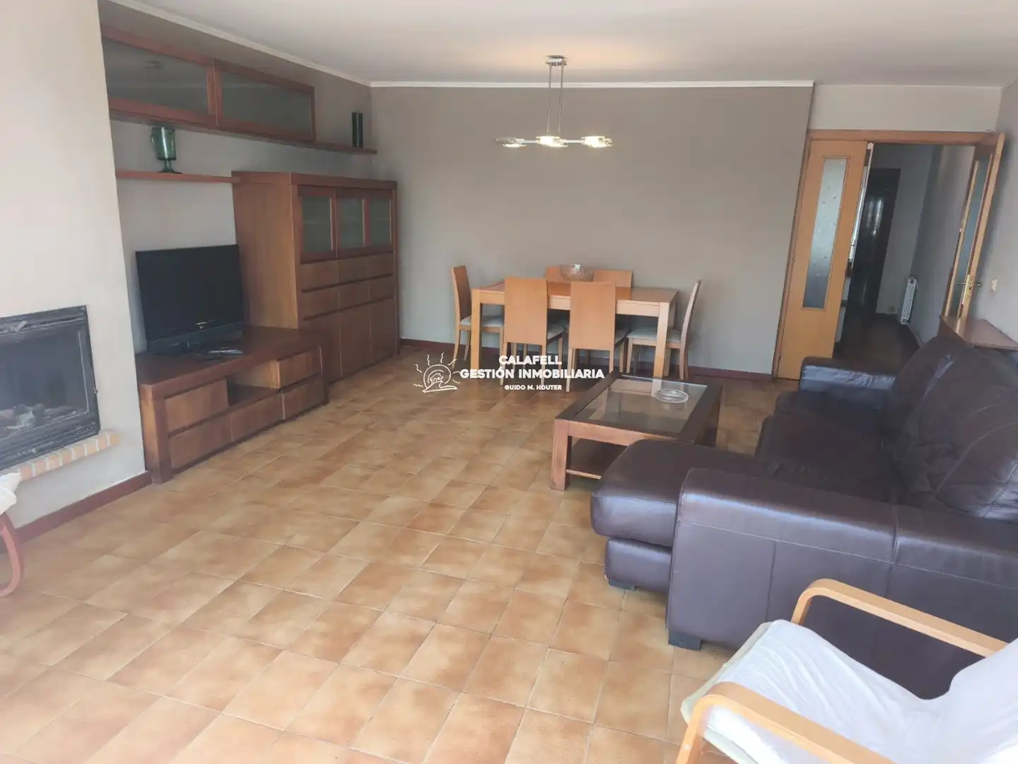 Sala d'estar de Pis en venda en Calafell amb Calefacció, Jardí privat i Terrassa