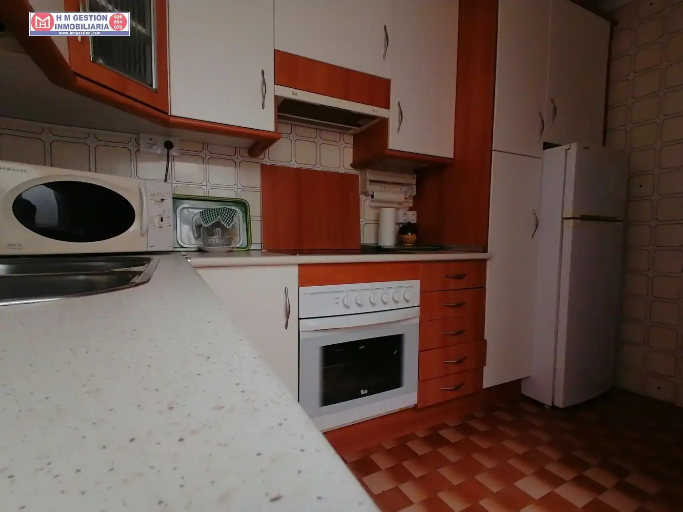 Cocina de Piso en venta en Alcázar de San Juan con Terraza, Amueblado y Balcón