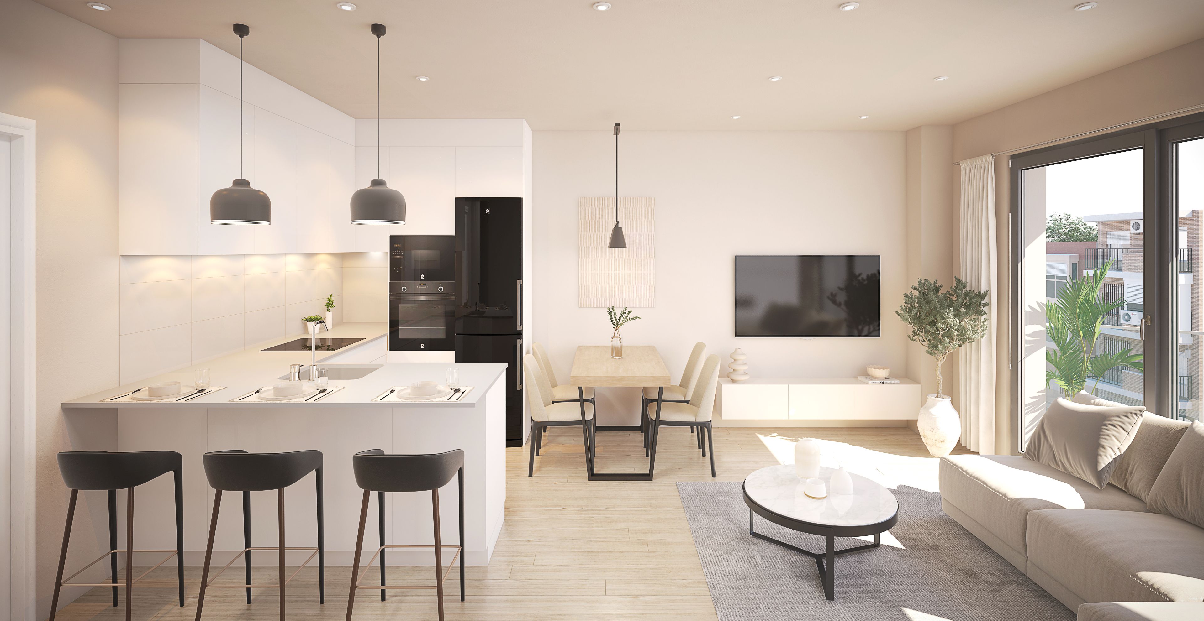 Kitchen of Flat for sale in  Lleida Capital  with Air Conditioner, Heating and Terrace