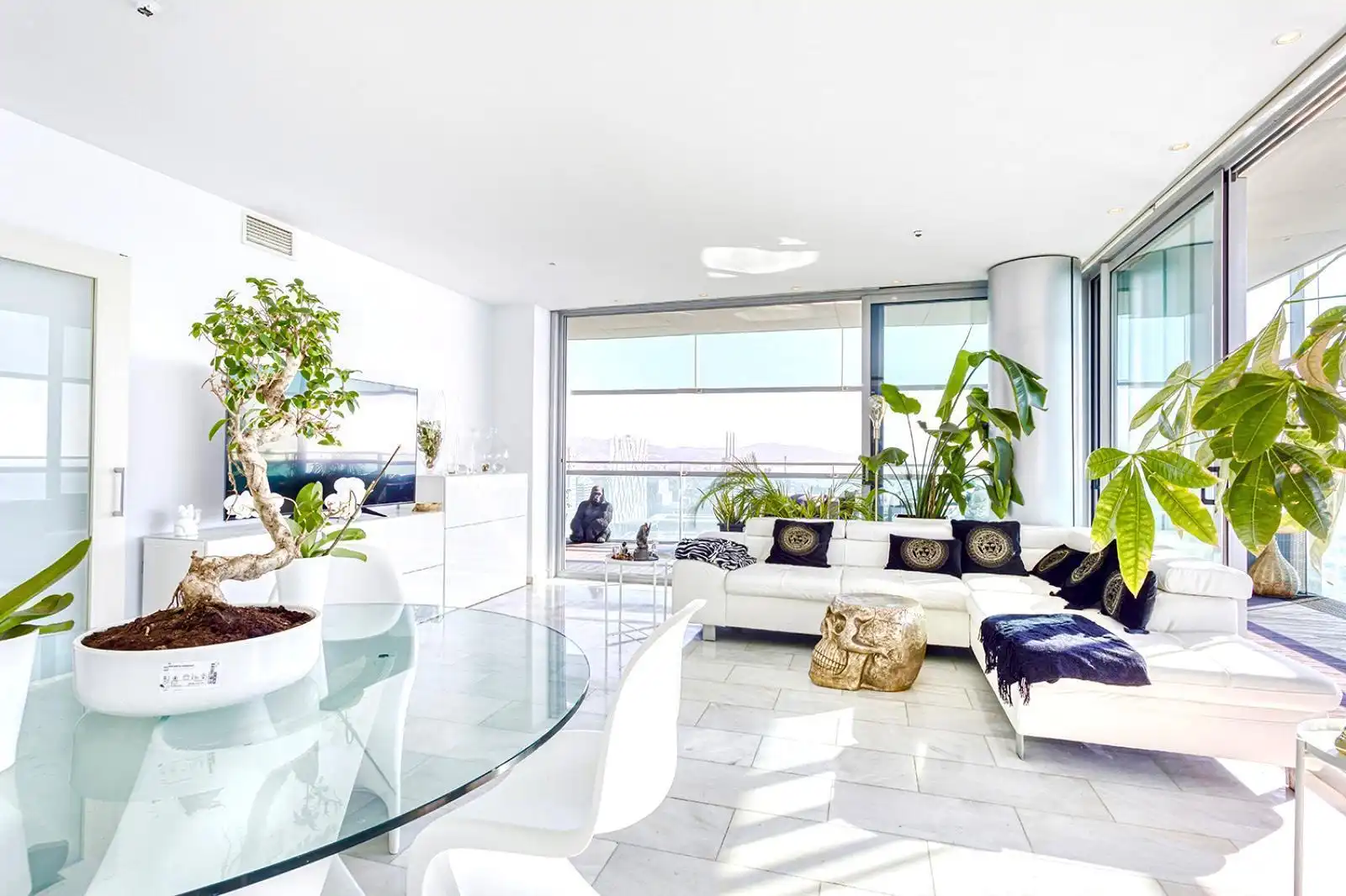 Living room of Flat for rent in Barcelona  with Air Conditioner, Heating and Parquet flooring