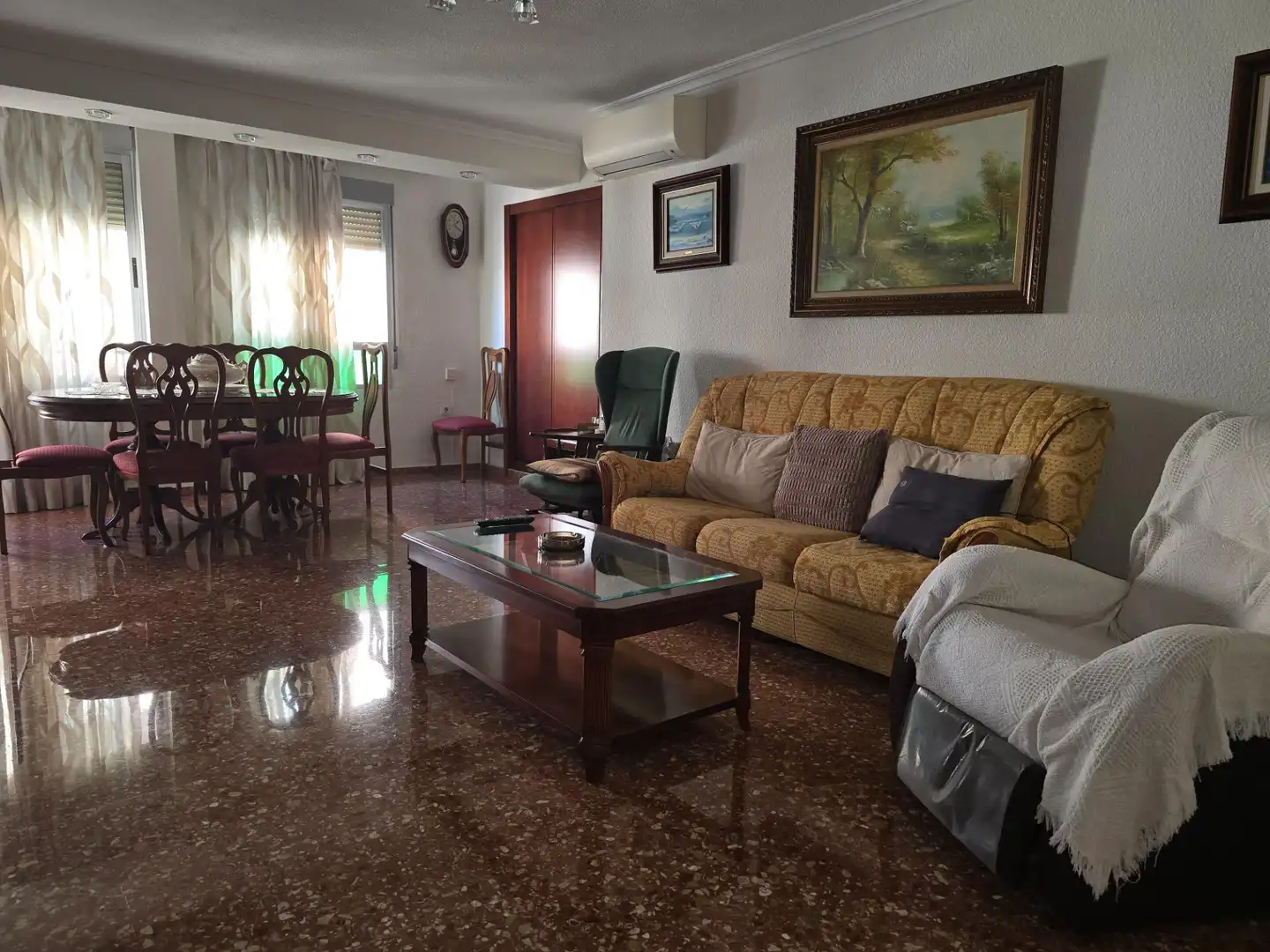 Sala de estar de Piso en venta en Valencia con Aire acondicionado y Balcón