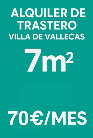 Trastero en Alquiler en Calle de Palazuelos, 66 en Casco Histórico de Vallecas