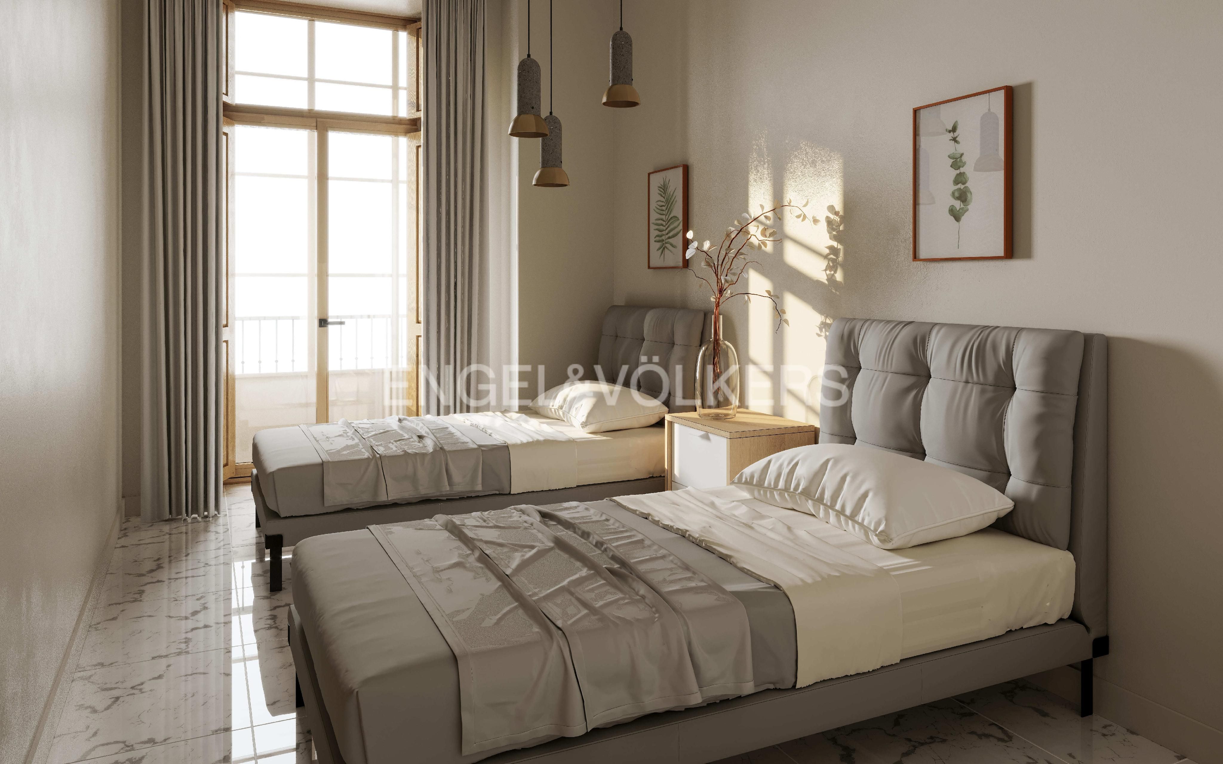 Dormitori de Apartament en venda en  Cádiz Capital amb Aire condicionat i Calefacció