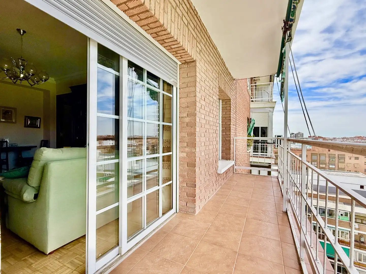 Balcony of Flat for sale in Madrid  with Heating, Parquet flooring and Terrace