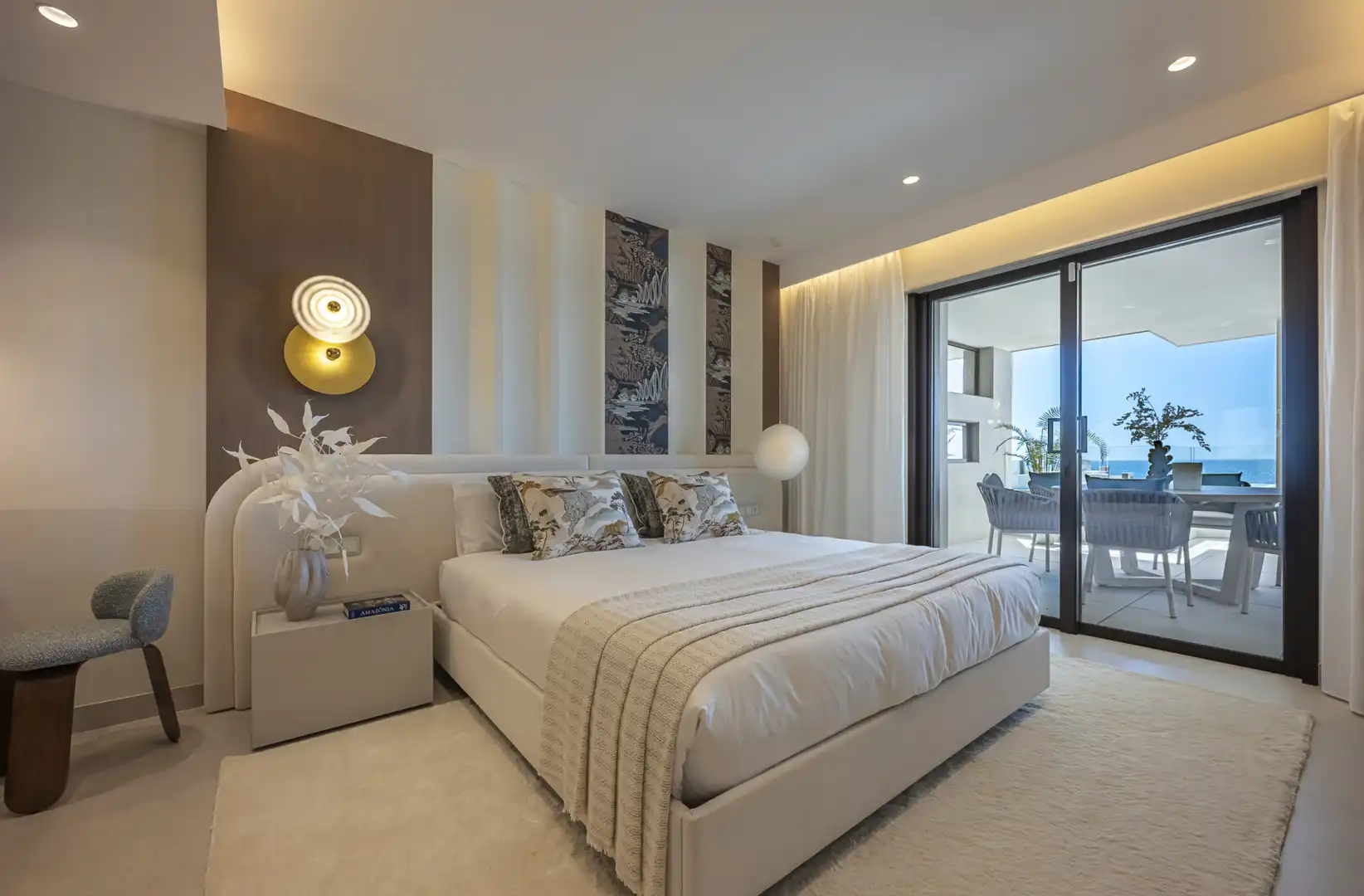 Schlafzimmer von Wohnungen zum Verkauf in Estepona mit Klimaanlage, Terrasse und Schwimmbad