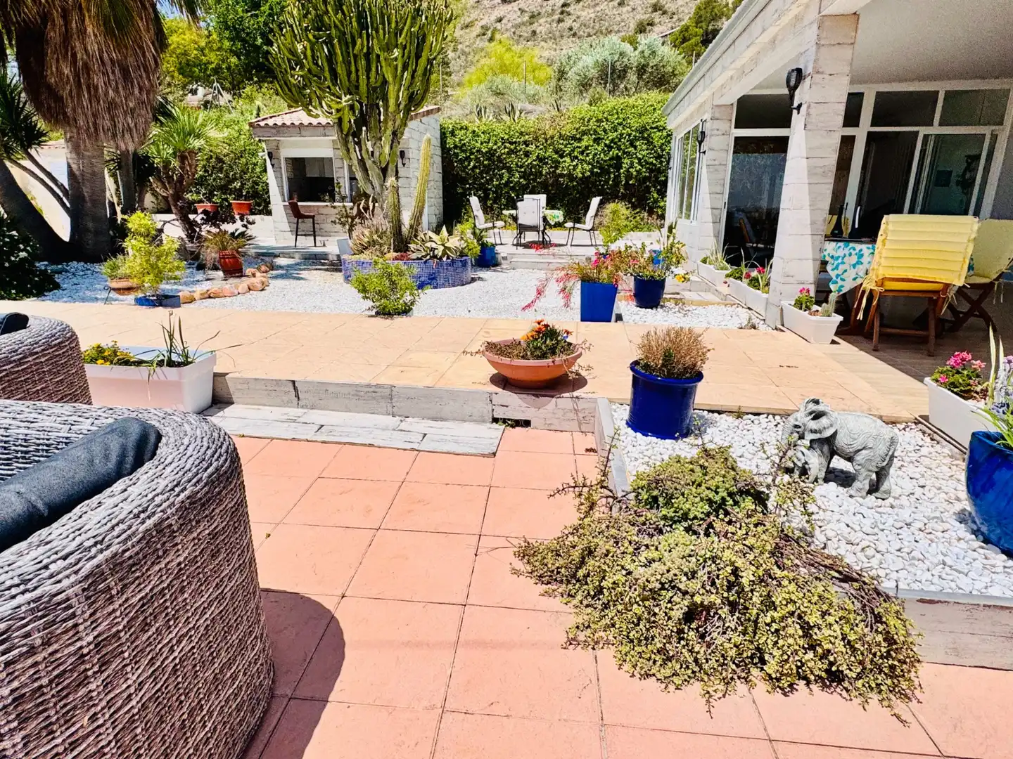 Terrassa de Finca rústica en venda en Aspe amb Jardí privat, Terrassa i Piscina