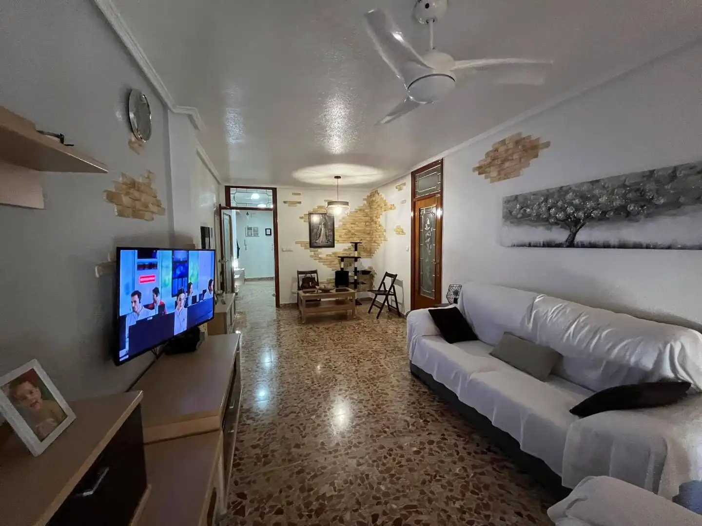 Sala de estar de Piso en venta en Elche / Elx con Aire acondicionado y Balcón