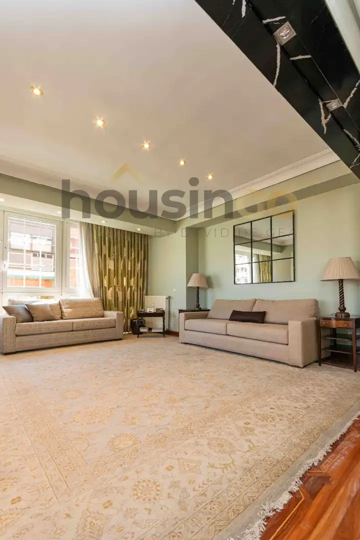 Wohnzimmer von Wohnung zur Miete in Madrid mit Heizung und Terrasse