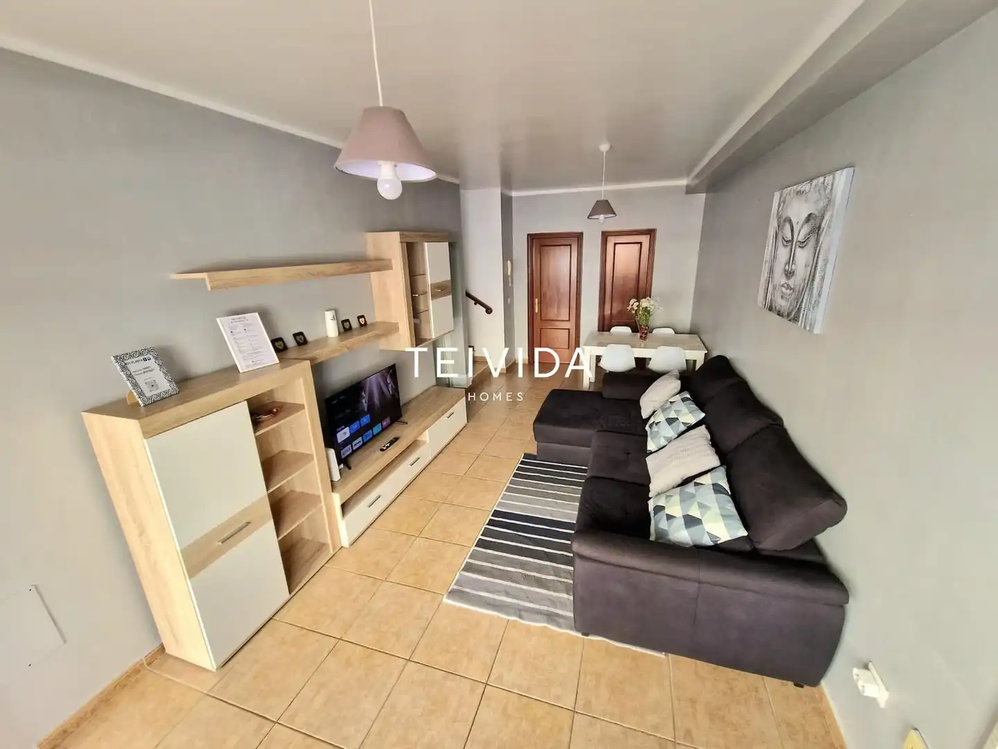 Sala de estar de Dúplex de alquiler en Granadilla de Abona con Terraza, Amueblado y Horno