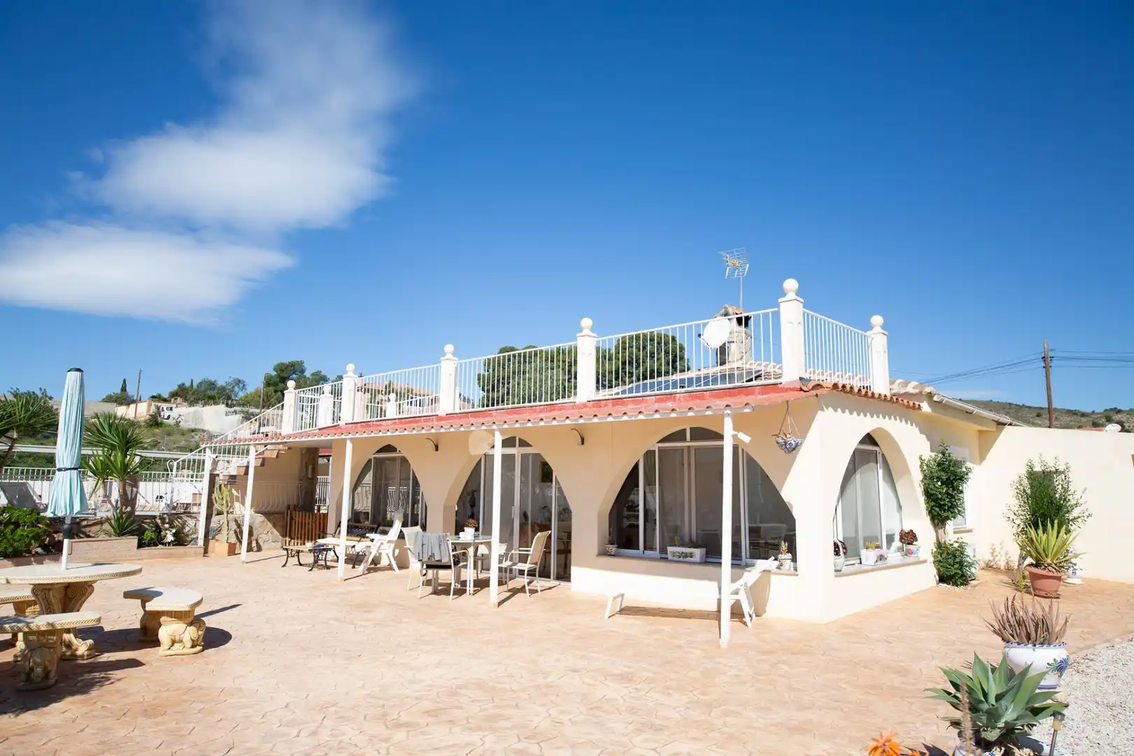 Terrassa de Casa o xalet en venda en Mutxamel amb Aire condicionat, Calefacció i Jardí privat