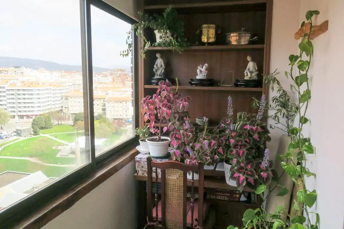 Balcony of Flat for sale in  Pamplona / Iruña  with Heating and Parquet flooring