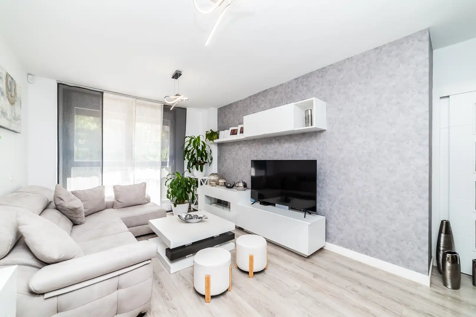 Sala de estar de Piso en venta en Leganés con Aire acondicionado, Trastero y Piscina comunitaria
