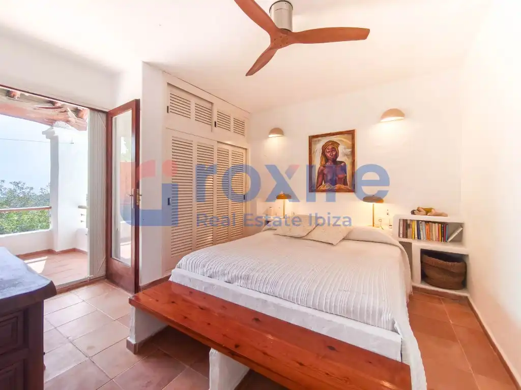 Bedroom of Houses for rent in Sant Josep de sa Talaia  with Air Conditioner, Private garden and Terrace