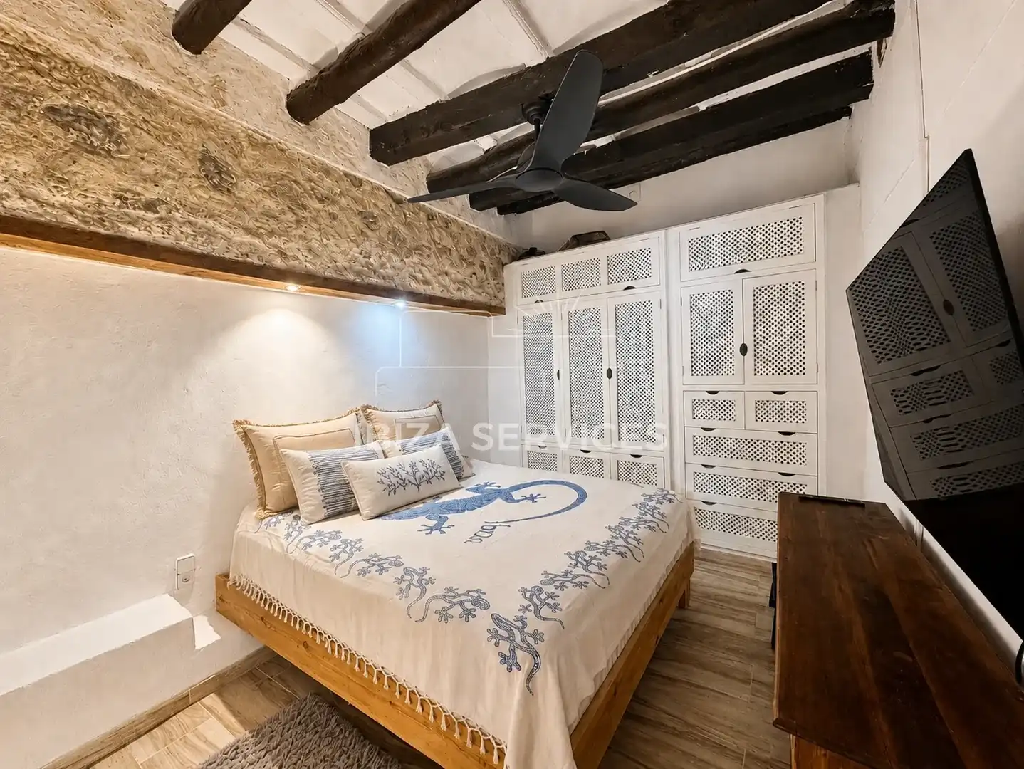 Bedroom of Flat for sale in Eivissa  with Air Conditioner