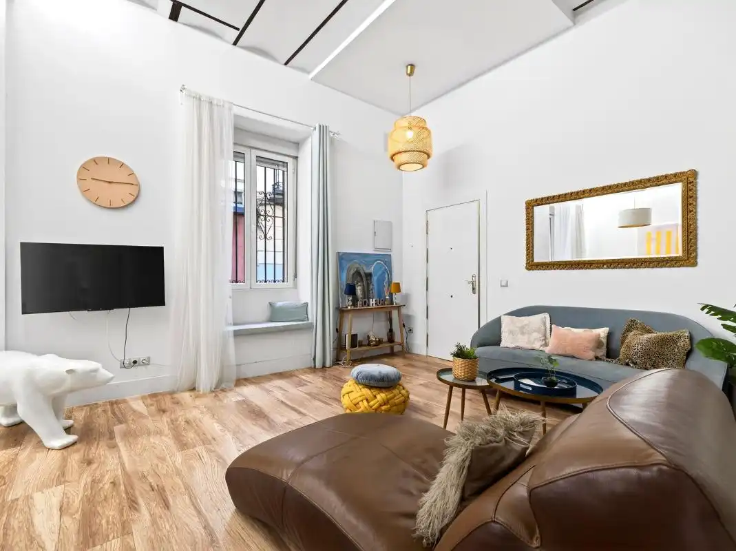Sala de estar de Planta baja en venta en Madrid con Aire acondicionado, Calefacción y Amueblado