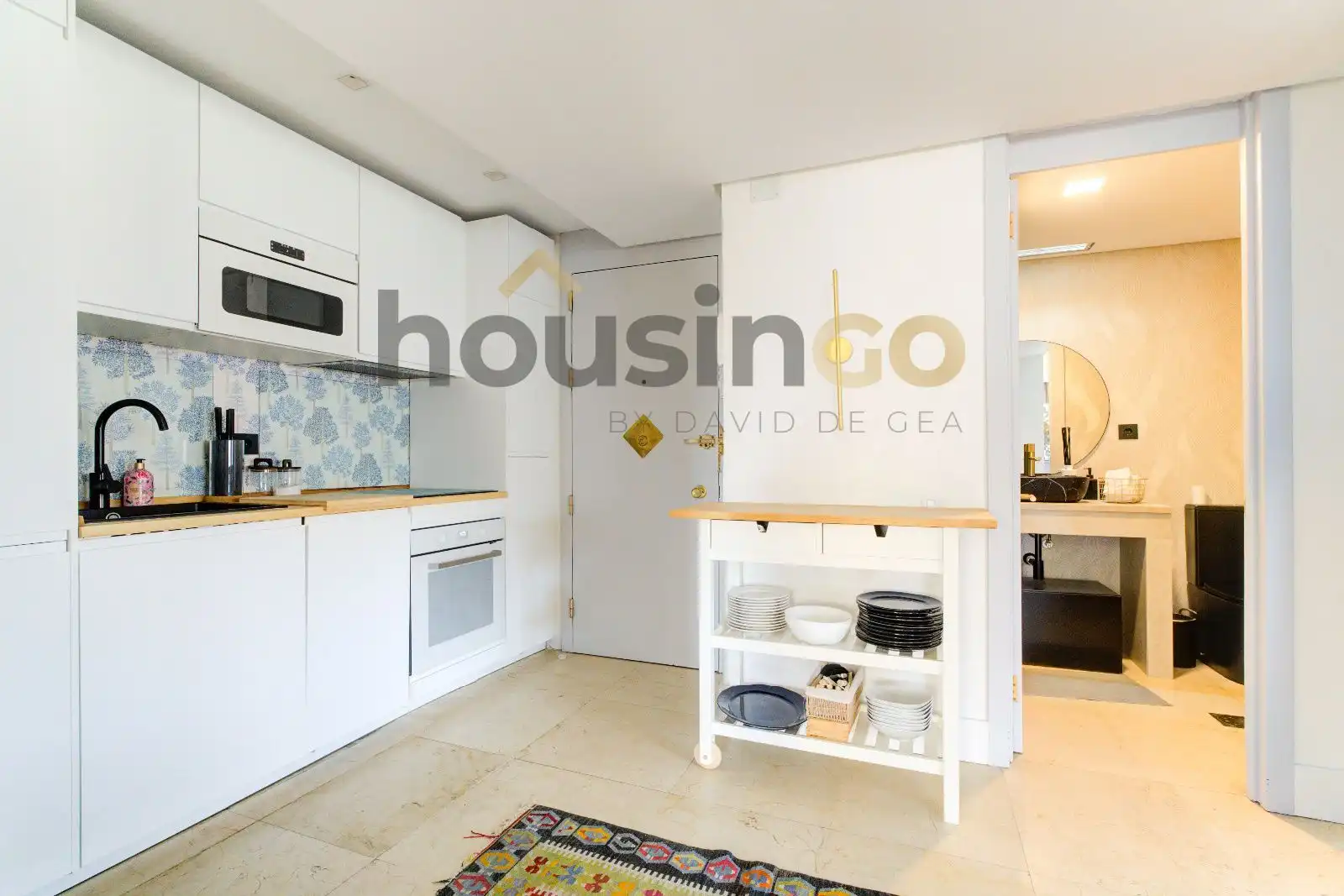 Cocina de Piso de alquiler en Madrid con Aire acondicionado, Calefacción y Amueblado