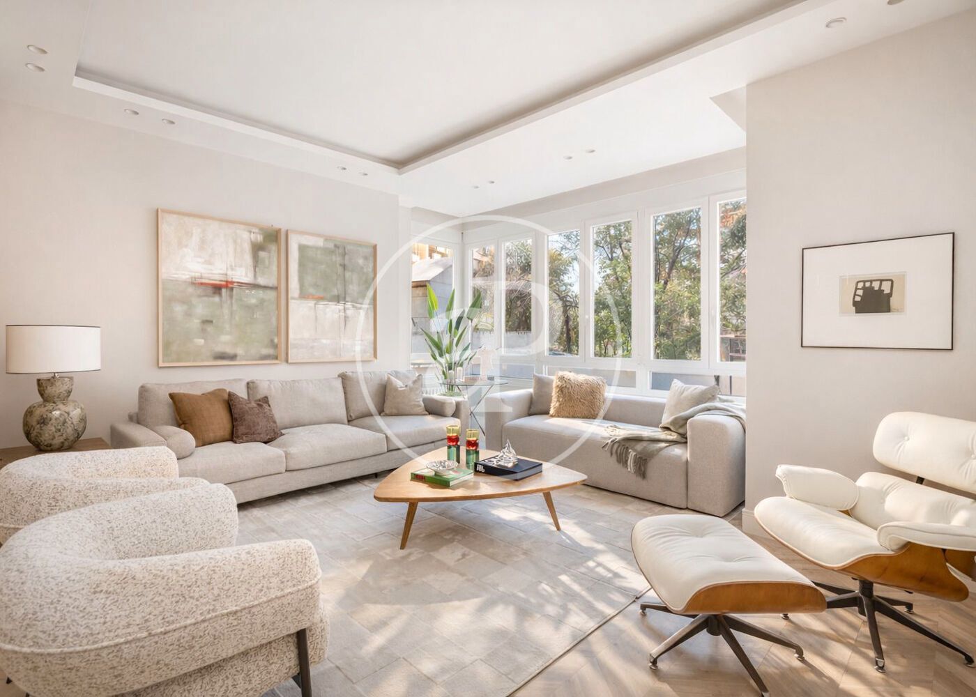 Sala d'estar de Pis en venda en  Madrid Capital amb Aire condicionat i Calefacció