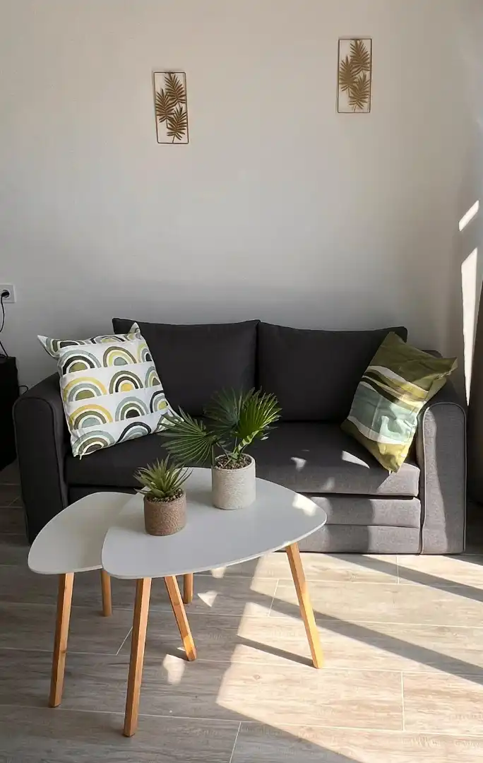 Wohnzimmer von Wohnung zur Miete in Estepona mit Klimaanlage, Terrasse und Möbliert